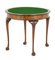 Queen Anne Demi Lune Card Table in Walnut, 1920s, Image 6