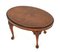 Walnut Coffee Table with Oval Interiors, 1930s 6