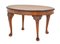 Walnut Coffee Table with Oval Interiors, 1930s 3