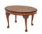 Walnut Coffee Table with Oval Interiors, 1930s 1