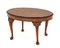 Walnut Coffee Table with Oval Interiors, 1930s 5