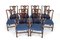 Chippendale Dining Chairs in Mahogany, 1890s, Set of 10 1