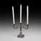 Victorian Silver Plated Three-Arm Candleholder, Image 1