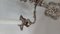 Candelabro victoriano de tres brazos bañado en plata, Imagen 2