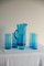 Blue Glass Jug and Glasses from Whitefriars, Set of 6 5