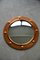 Vintage Round Porthole Style Mirror in Copper, Image 5