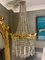 Large Antique French Chandelier in Gilt Bronze and Crystal, 1890 11