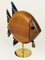 Mid-Century Fish Piggy Bank in Brass and Walnut from Carl Auböck, 1960s, Image 16