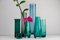 Vases Vintage Scandinave en Verre Vert, 1960s, Set de 7 15