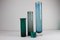 Vintage Modern Scandinavian Green Glass Vases, 1960s, Set of 7 5