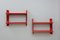 Vintage Lacquered Metal Wall Shelves, 1970s, Set of 2, Image 1