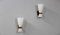 Mid-Century Brass & Glass Sconces from Stilnovo, 1950s, Set of 2 1