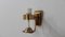 Mid-Century Brass & Glass Sconces from Stilnovo, 1950s, Set of 2, Image 4