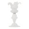 Italian Table Lamp in White Murano Glass, 2000s 1