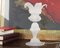 Italienische Tischlampe aus weißem Muranoglas, 2000er 2