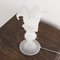 Italian Table Lamp in White Murano Glass, 2000s 4