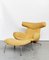 AP-46 Ox Chair & Fußhocker von Hans J. Wegner für Ap Stolen, 1960er, 2er Set 1