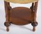 Tavolino vintage in legno con ottone inciso, Immagine 6