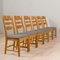 Danish Oak Razor Chairs by Henning Kjærnulf for EG Kvalitetsmøbler, 1960s, Set of 6 9