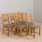 Danish Oak Razor Chairs by Henning Kjærnulf for EG Kvalitetsmøbler, 1960s, Set of 6 2