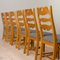 Danish Oak Razor Chairs by Henning Kjærnulf for EG Kvalitetsmøbler, 1960s, Set of 6 10