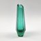 Czechoslovakian Art Deco Faceted Glass Vase by Josef Hoffmann for Moser, 1930s 1
