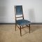 Italian Chairs with Velvet Seat & Wooden Structure with Slender Backrest attributed to Carlo De Carli, 1950s, Set of 6 11