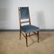 Italienische Stühle mit Samtsitz & Holzgestell mit schmaler Rückenlehne, Carlo De Carli zugeschrieben, 1950er, 6 . Set 11