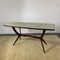 Dining Table with Back Glass Top in the style of Ico Parisi, 1950s 10