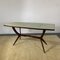 Dining Table with Back Glass Top in the style of Ico Parisi, 1950s, Image 10