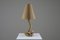 Store Lamp & Jute Canvas Lampshade attributed to Audoux & Minet, France, 1950s, Image 1