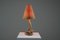 Store Lamp & Jute Canvas Lampshade attributed to Audoux & Minet, France, 1950s, Image 2