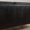 Vintage Black Leather Two-Seater Sofa by H.J. Luxor, Denmark, 1970s 11