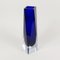 Large Mid-Century Faceted Sommerso Murano Glass Vase attributed to Flavio Poli for Alessandro Mandruzzato, Italy, 1960s 5