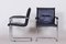 Bauhaus Black Chairs in Artificial Leather, Germany, 1970s, Set of 2, Image 6