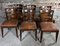 Dining Chairs in Wood and Skai, 1940s, Set of 6 1