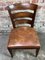 Dining Chairs in Wood and Skai, 1940s, Set of 6 3