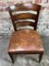 Dining Chairs in Wood and Skai, 1940s, Set of 6, Image 3