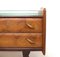Chest of Drawers in Mahogany and Glass, 1950, Image 5