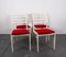 Mid-Century White Dining Chairs from Benze, 1970s, Set of 4 3