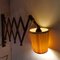 Lámpara de pared tijera escandinava de madera, años 60, Imagen 6