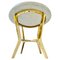 Small Carrara Marble and Brass Tables, Italy, 1960s, Set of 2 8