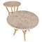 Small Carrara Marble and Brass Tables, Italy, 1960s, Set of 2 4