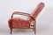 Czech Art Deco Positioning Armchair Beech and Walnut, 1930s 6