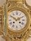 French Cartel Wall Clock with Floral Decorations 8