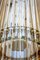 Lámpara colgante Gucci de latón y cristal de Murano de Romani Saccati para Studio Design, Italia, Imagen 8