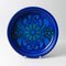 Large Italian Blue Ceramic Bowl from Bellini, 1970s 1