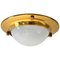 LSP6 Flush Mount in Brass by Luigi Caccia Dominioni for Azucena, 1960s 1