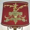 Bronze Table Lamp with Antique Embroidery, 1950s 7