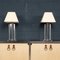 American Acrylic Glass Table Lamps, 1960, Set of 2 2